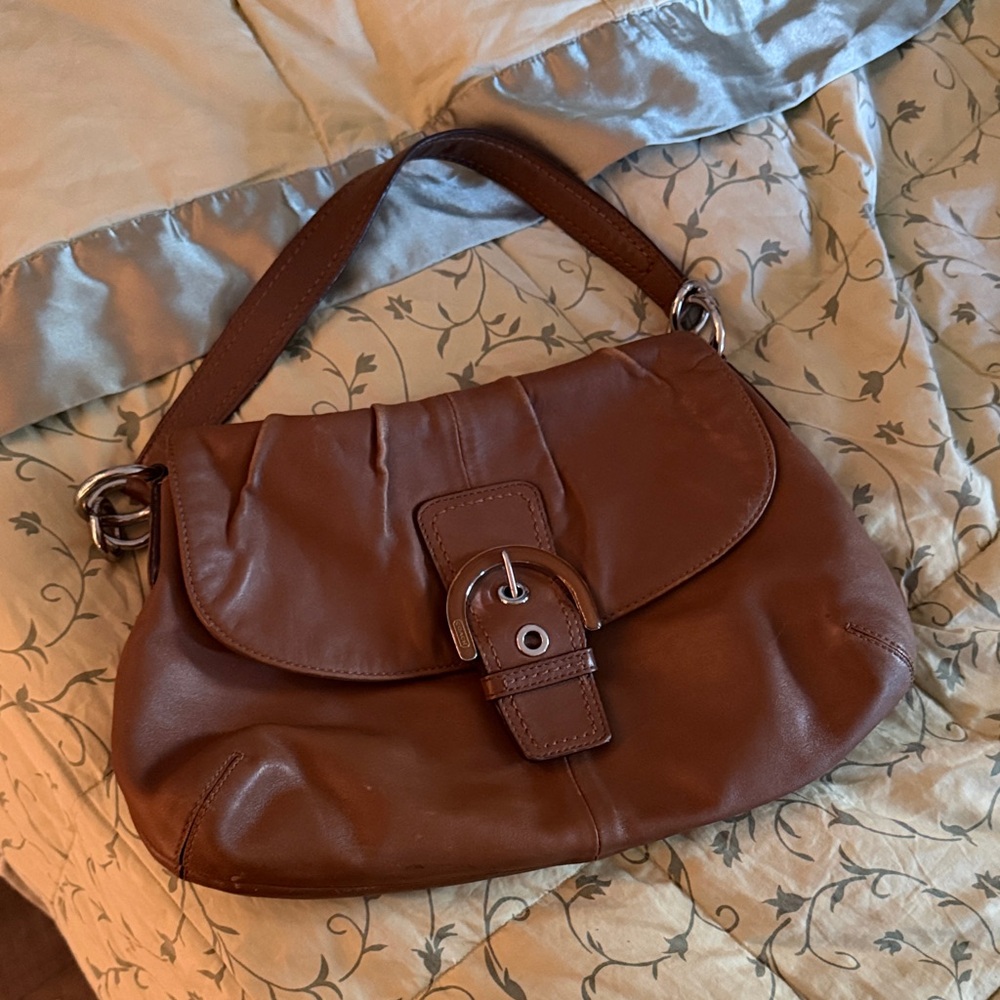 Coach Brown Leather Shoulder Bag